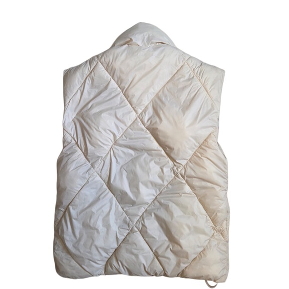 Abercrombie & Fitch Off-White Quilted Vest - Picture 6 of 7